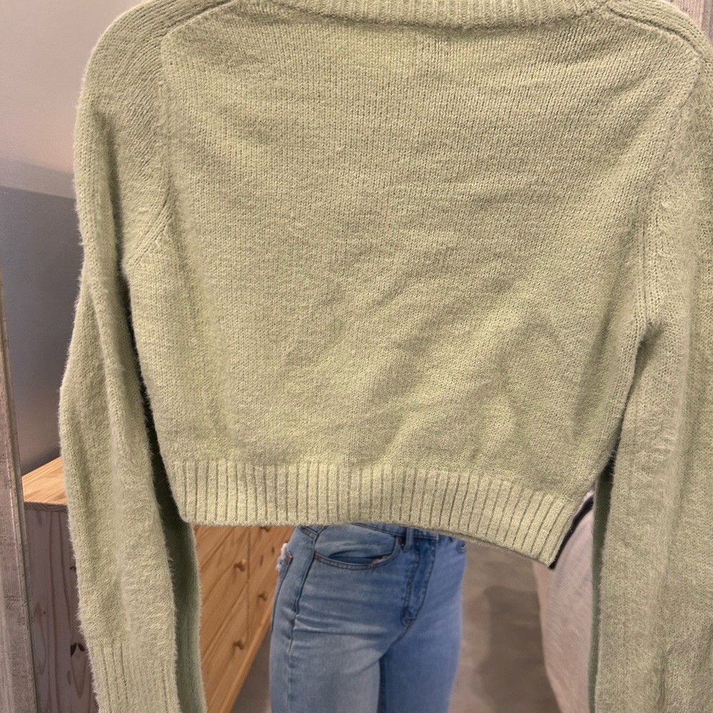 BDG Women's Light Gray Cardigan - Picture 3 of 3
